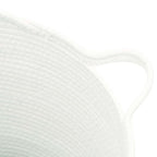 Cesta de almacenaje algodón blanco Ø38x36 cm