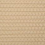 Cesta de almacenaje algodón beige y blanco Ø38x46 cm