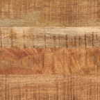 Mesas apilables 3 piezas madera maciza de mango rugosa