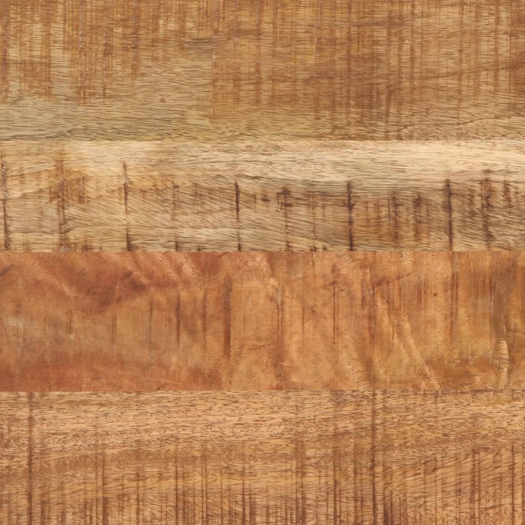 Mesas apilables 3 piezas madera maciza de mango rugosa