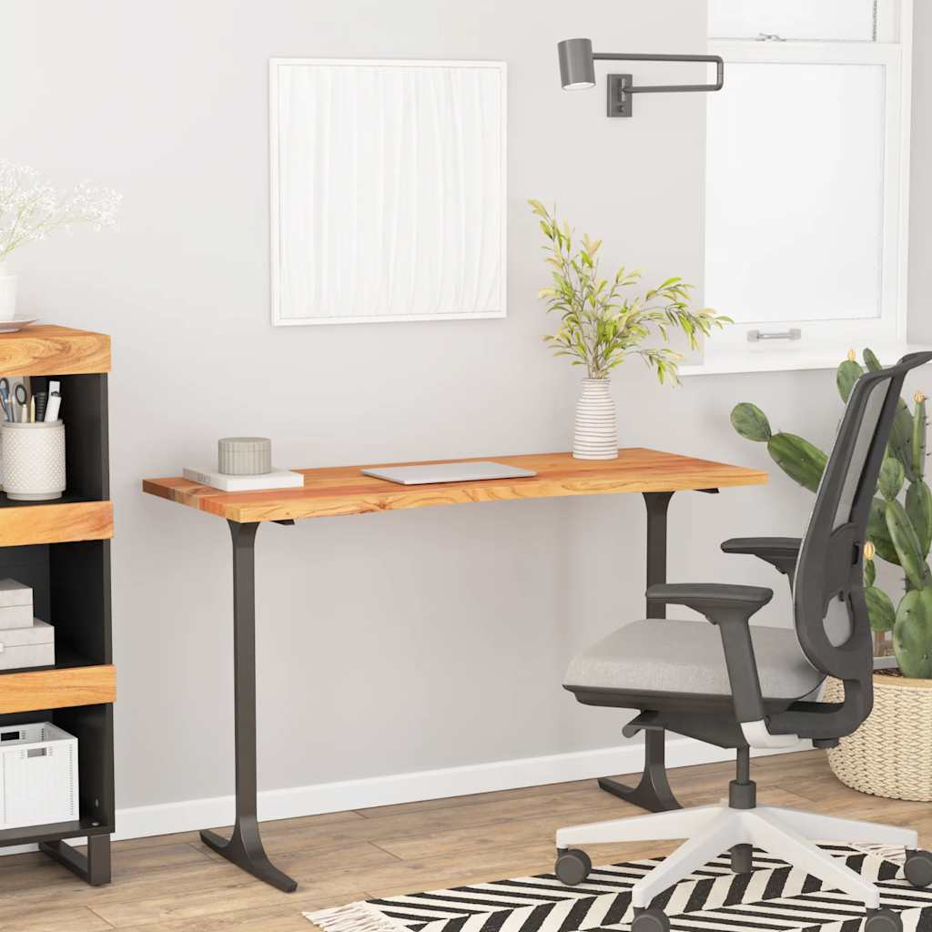 Solid beech wood desktop panel 80x55x2.5 cm