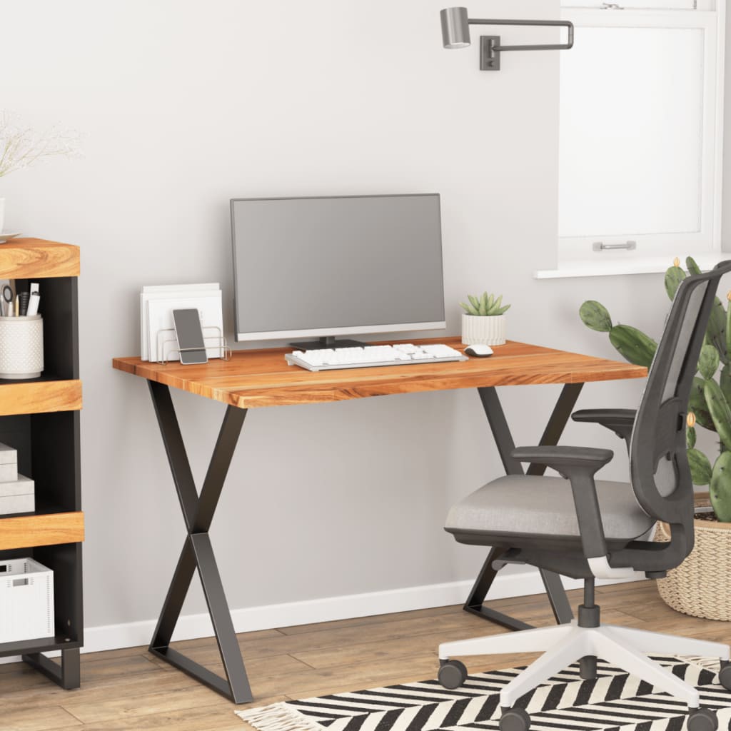 Solid beech wood desktop panel 80x55x2.5 cm