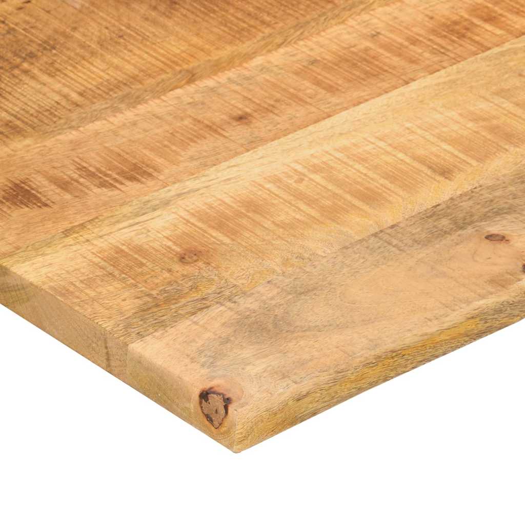 Tablero escritorio con curva madera mango rugosa 100x50x2,5 cm