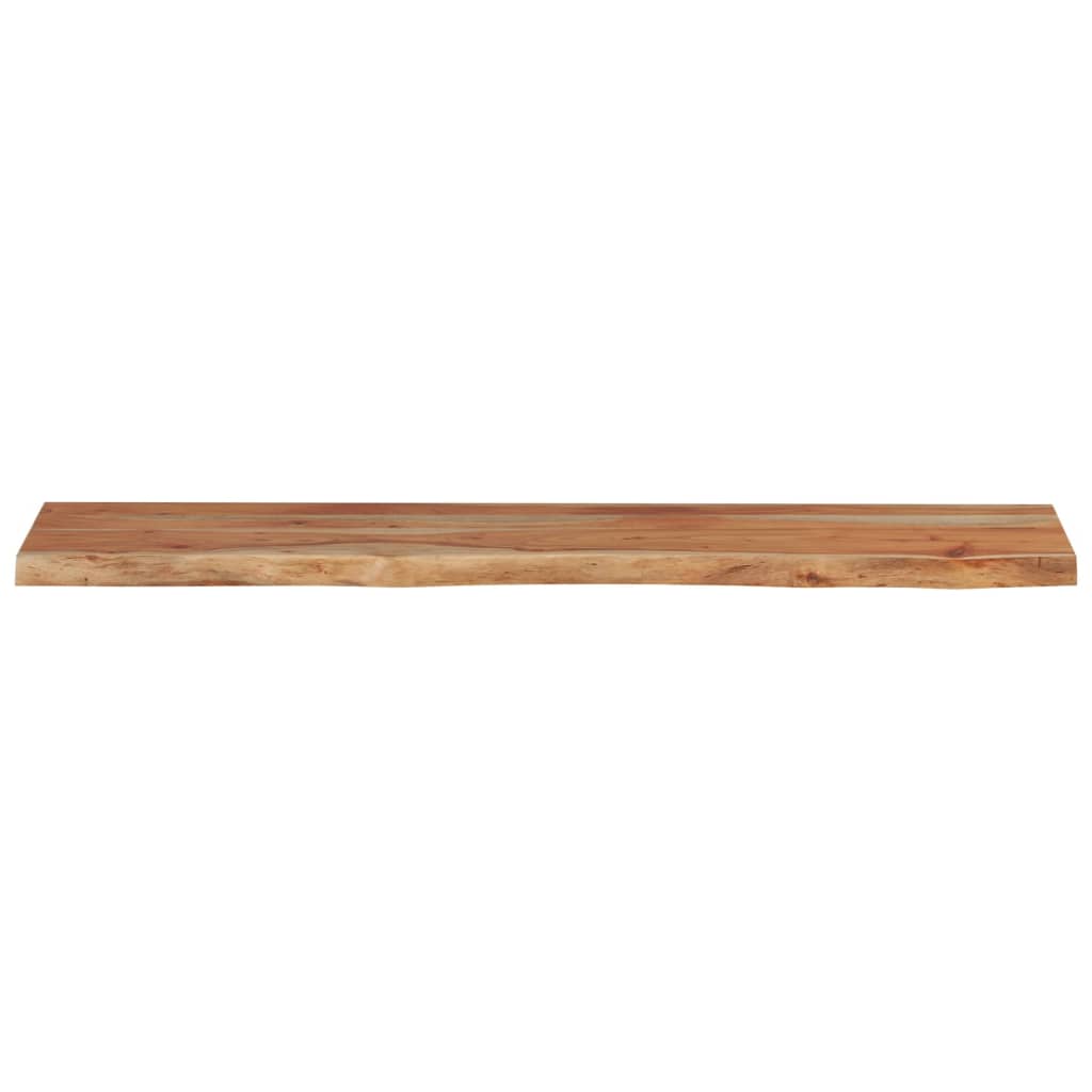 Estante pared rectangular madera acacia borde vivo 100x20x2,5cm