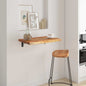 Estante pared rectangular madera acacia borde vivo 100x20x2,5cm