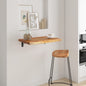 Estante pared rectangular madera acacia borde vivo 100x20x2,5cm