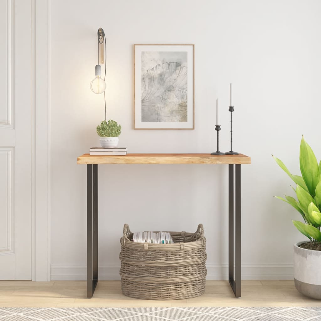 Tablero de mesa rectangular acacia borde vivo 40x40x2,5 cm