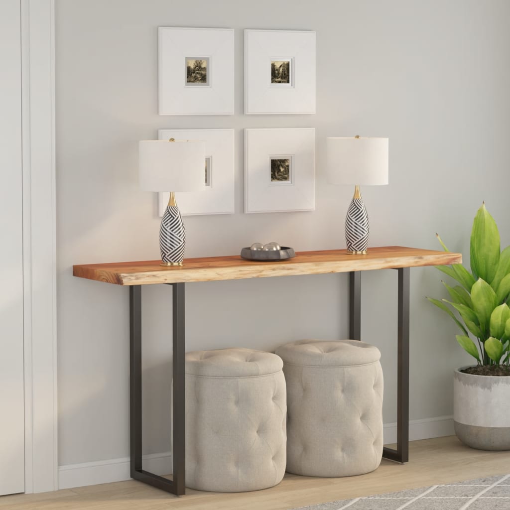 Tablero de mesa rectangular acacia borde vivo 40x40x2,5 cm