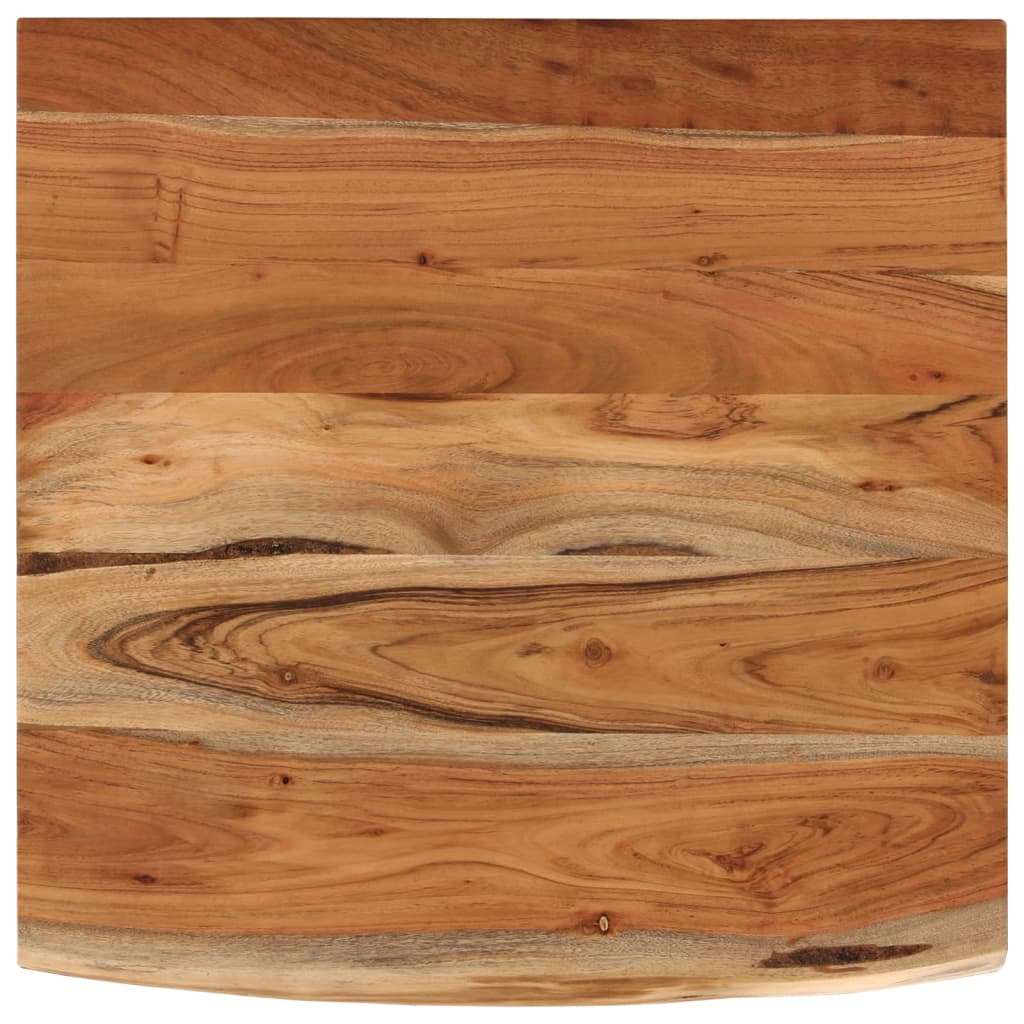 Encimera de baño cuadrada madera maciza de acacia 60x60x2,5 cm