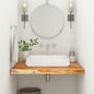Encimera de baño rectangular madera maciza acacia 100x60x2,5 cm