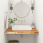 Encimera de baño rectangular madera maciza acacia 100x60x2,5 cm