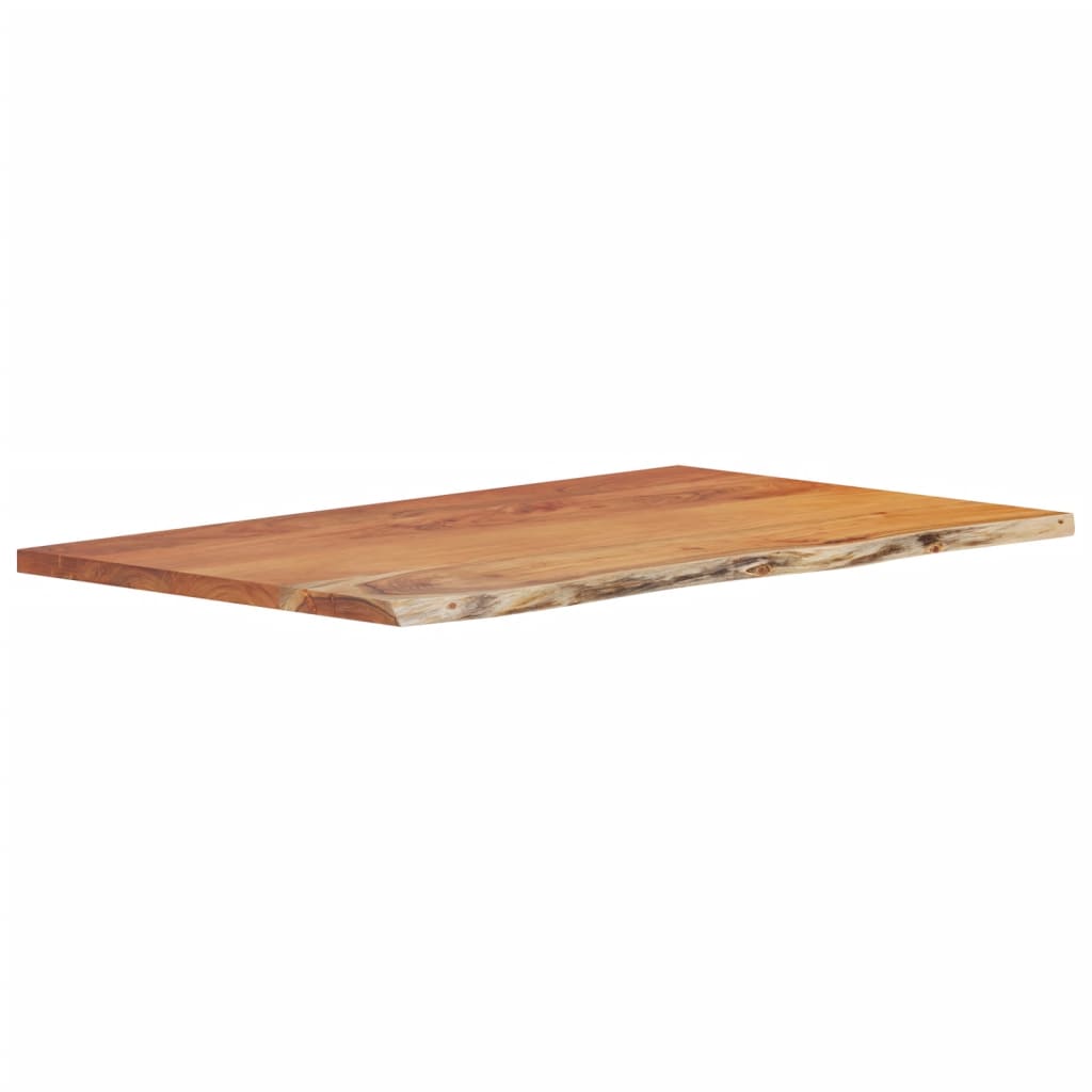 Encimera de baño rectangular madera maciza acacia 100x60x2,5 cm