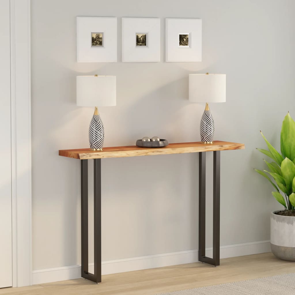 Tablero de mesa rectangular acacia borde vivo 40x40x2,5 cm