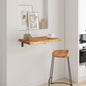 Estante pared rectangular madera acacia borde vivo 100x20x2,5cm