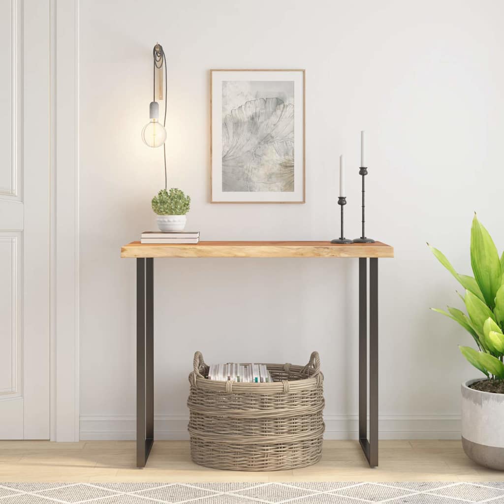 Tablero de mesa rectangular acacia borde vivo 40x40x2,5 cm