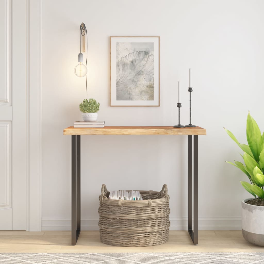 Tablero de mesa rectangular acacia borde vivo 40x40x2,5 cm