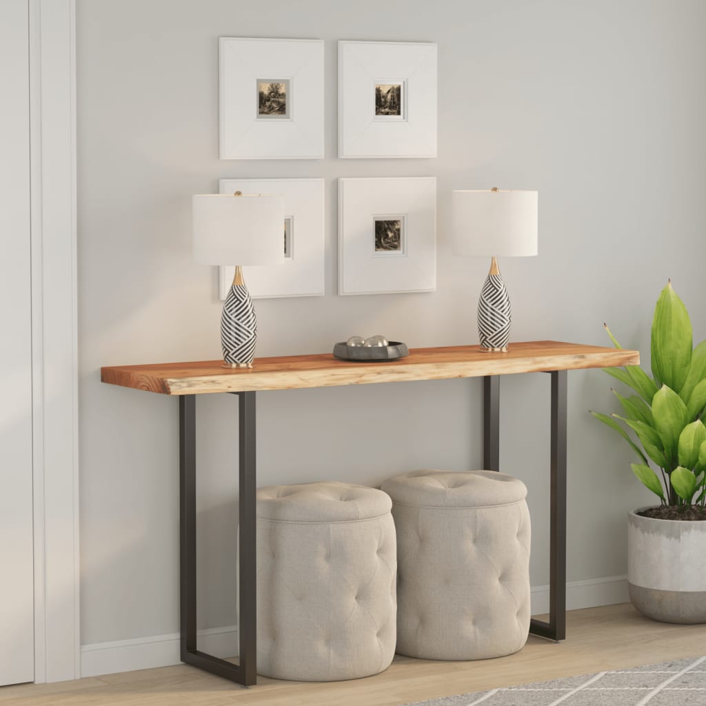 Tablero de mesa rectangular acacia borde vivo 40x40x2,5 cm