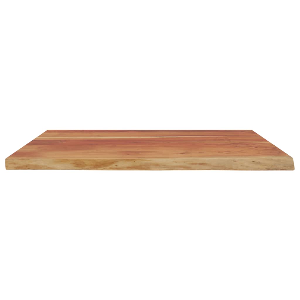 Tablero rectangular madera de acacia borde vivo 100x80x3,8 cm