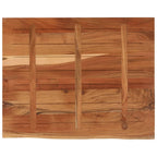 Tablero rectangular madera de acacia borde vivo 100x80x3,8 cm