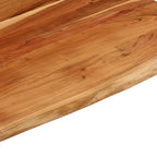 Tablero rectangular madera de acacia borde vivo 100x80x3,8 cm