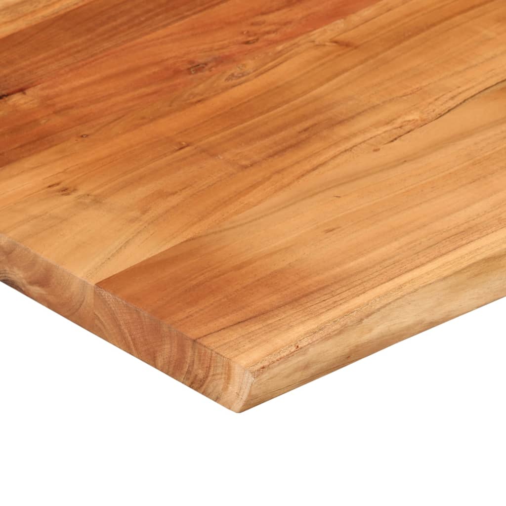 Tablero rectangular madera de acacia borde vivo 100x80x3,8 cm