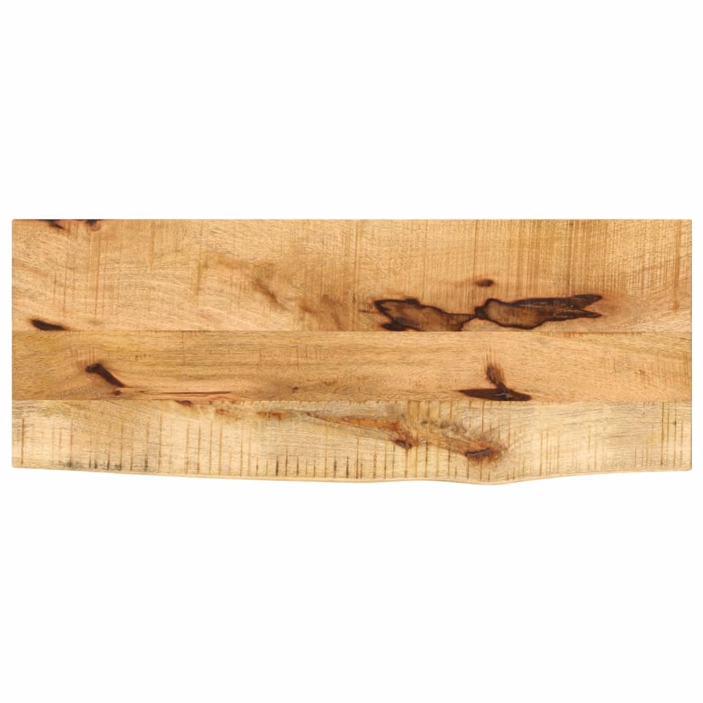 Tablero de mesa borde natural madera maciza mango 100x20x2,5 cm