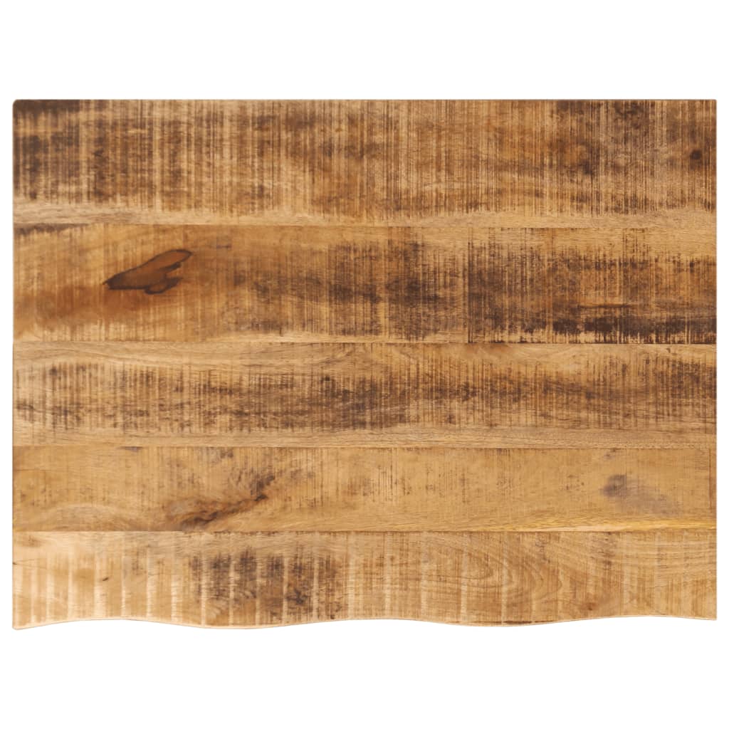 Tablero de mesa borde natural madera maciza mango 100x20x2,5 cm