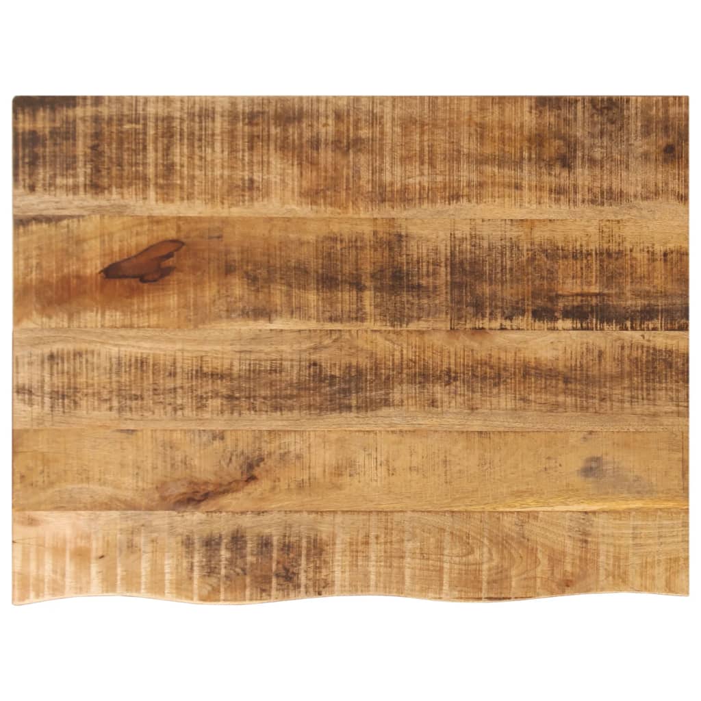 Tablero de mesa borde natural madera maciza mango 100x20x2,5 cm