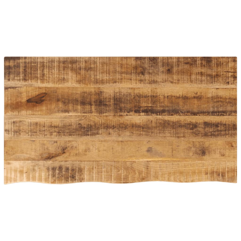 Tablero de mesa borde natural madera maciza mango 100x20x2,5 cm