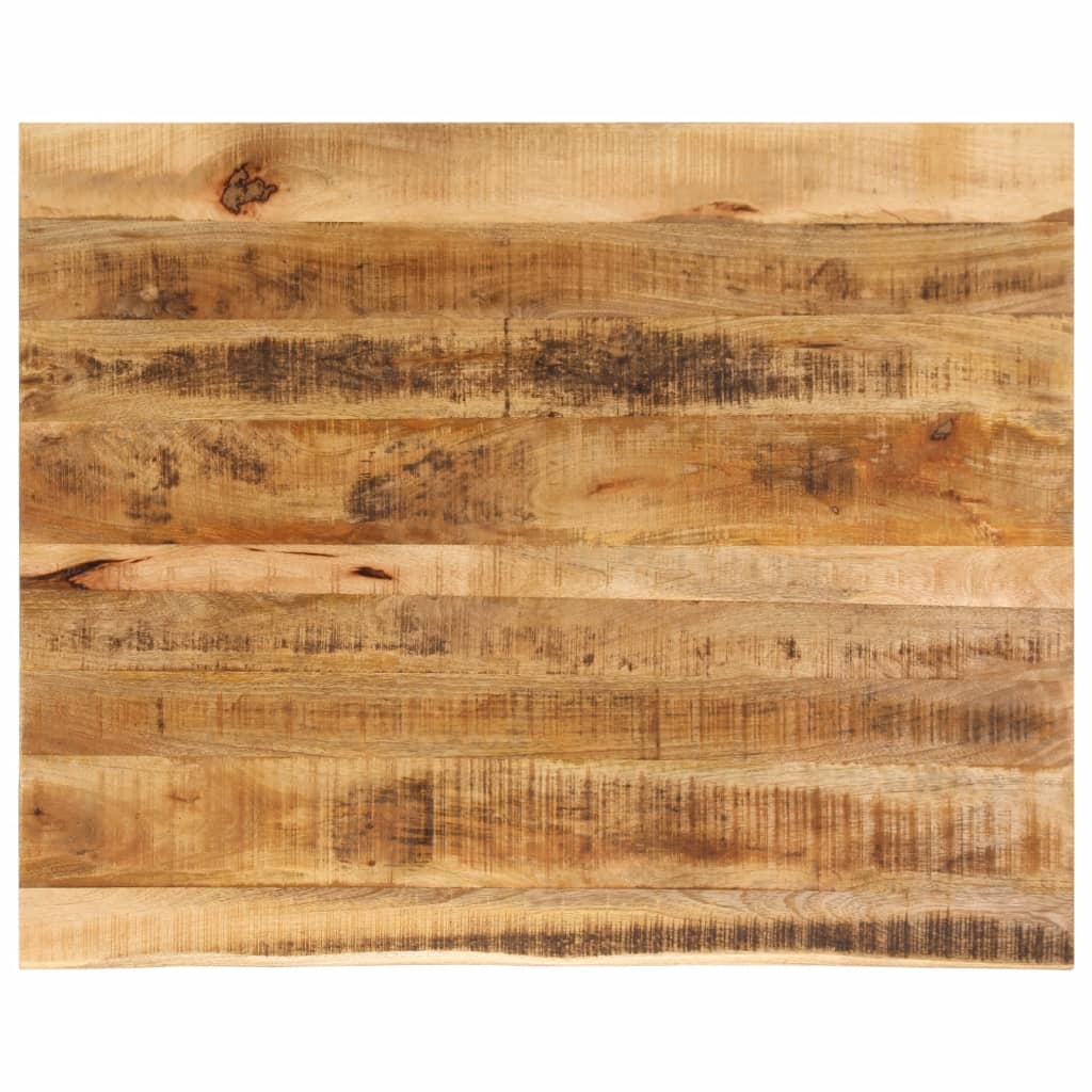 Tablero de mesa borde natural madera maciza mango 100x20x2,5 cm