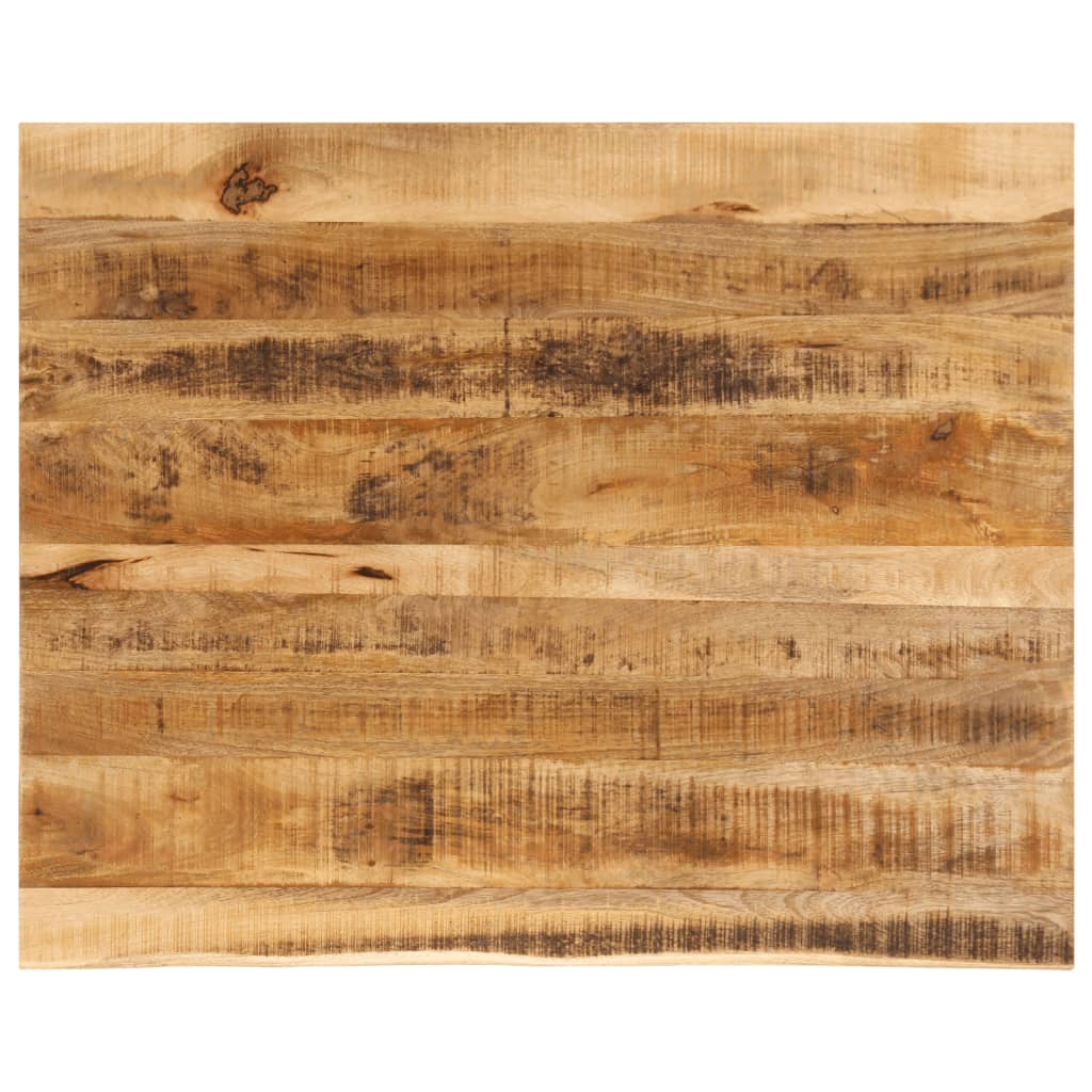 Tablero de mesa borde natural madera maciza mango 100x20x2,5 cm