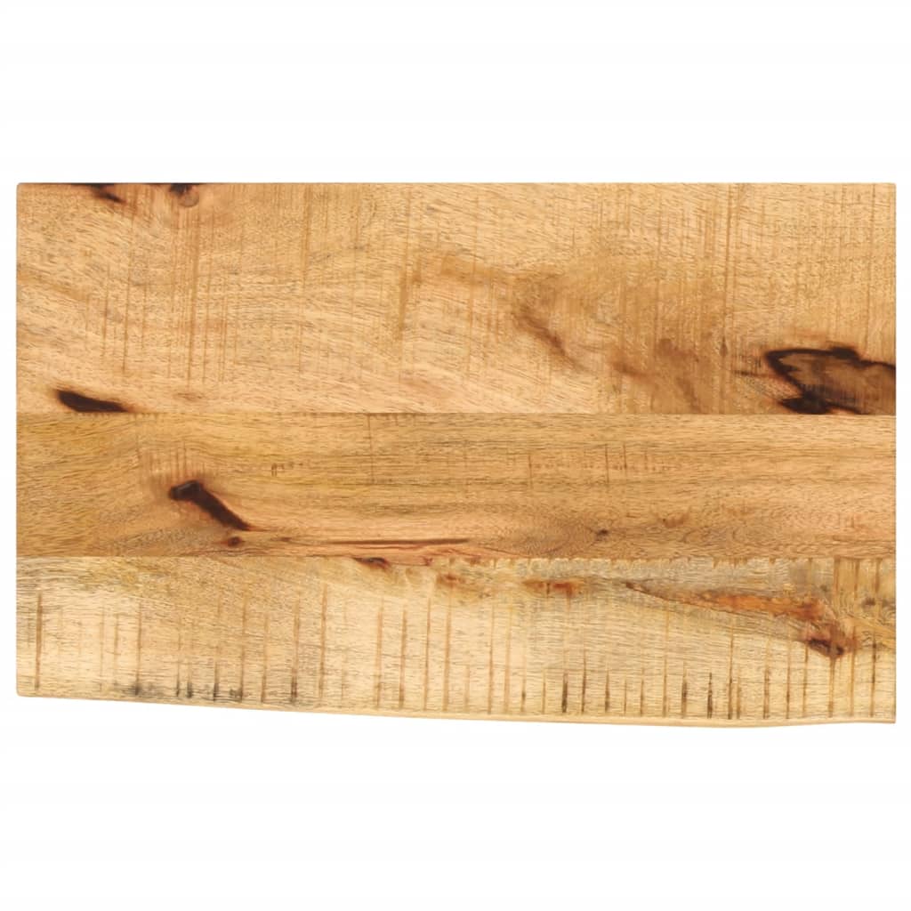 Tablero de mesa borde natural madera maciza mango 100x20x2,5 cm