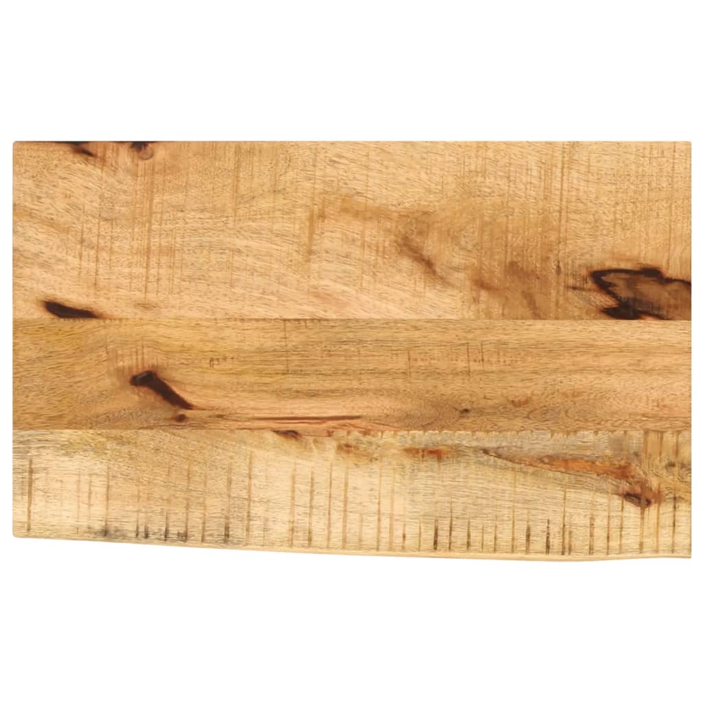 Tablero de mesa borde natural madera maciza mango 100x20x2,5 cm