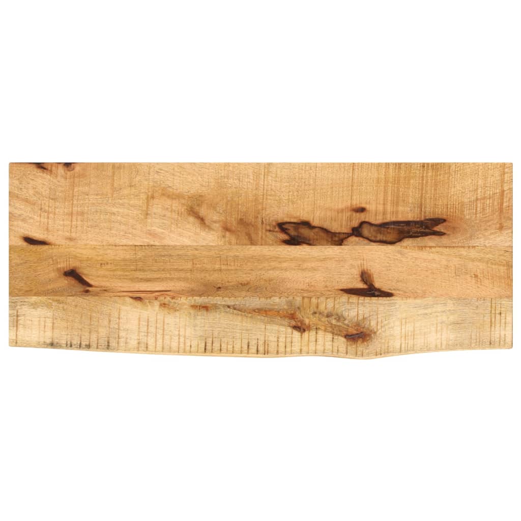 Tablero de mesa borde natural madera maciza mango 100x20x2,5 cm