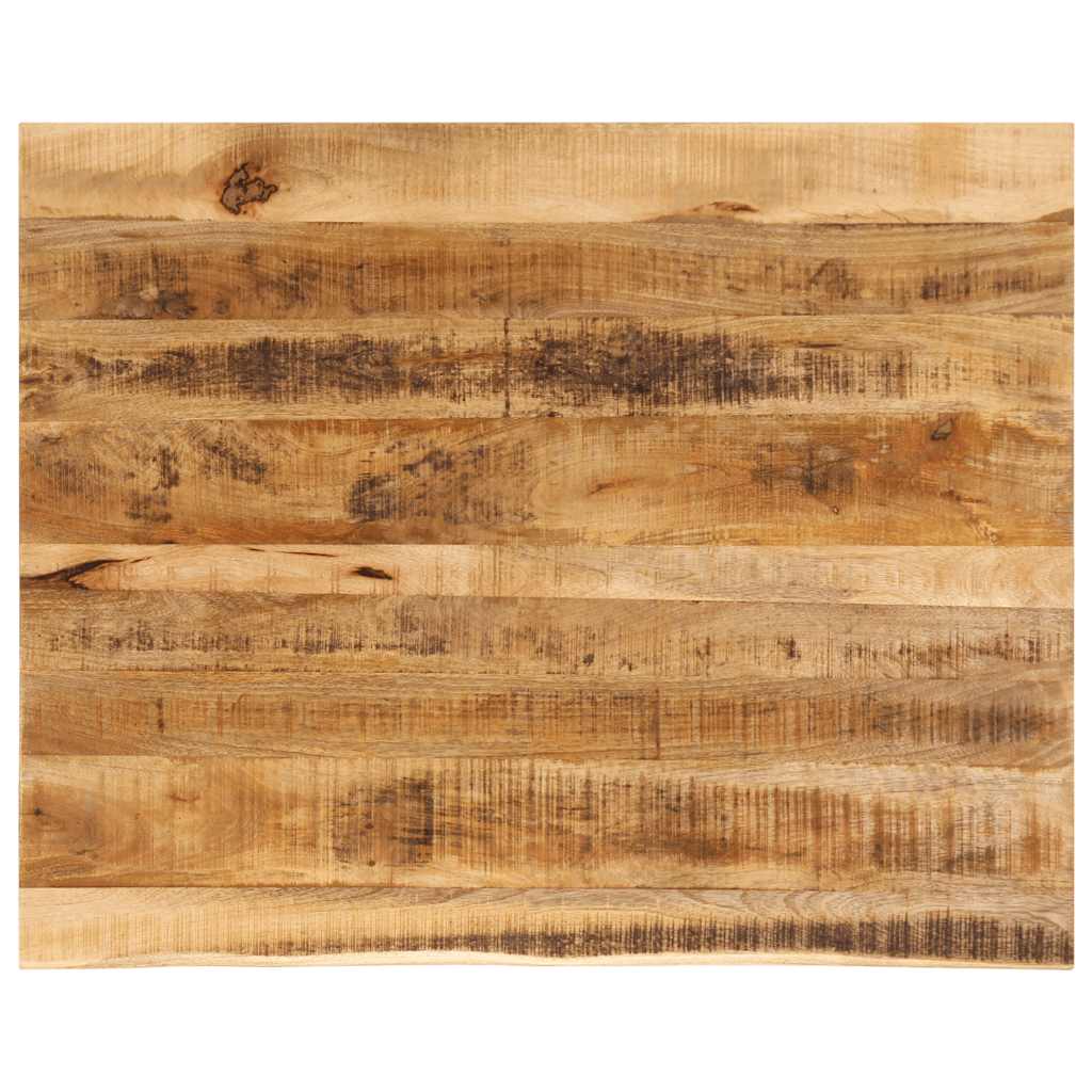 Tablero de mesa borde natural madera maciza mango 100x20x2,5 cm