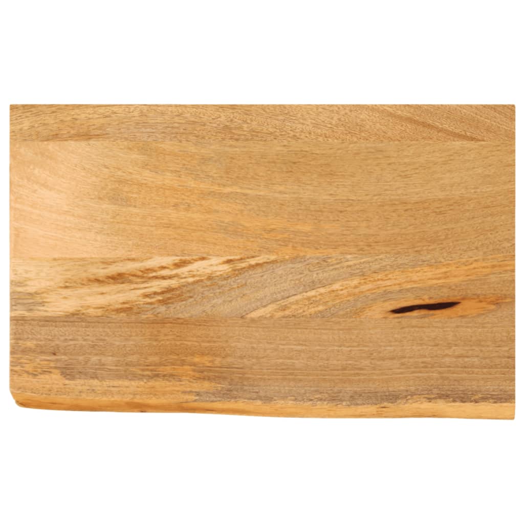 Tablero de mesa borde natural madera maciza mango 100x20x2,5 cm