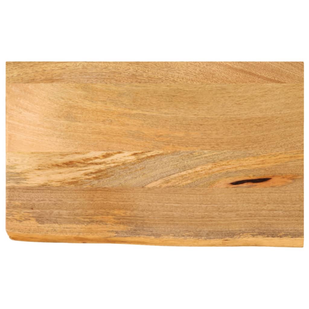 Tablero de mesa borde natural madera maciza mango 100x20x2,5 cm