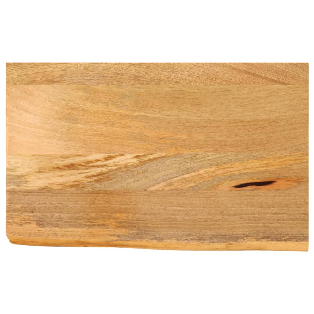 Tablero de mesa borde natural madera maciza mango 100x20x2,5 cm