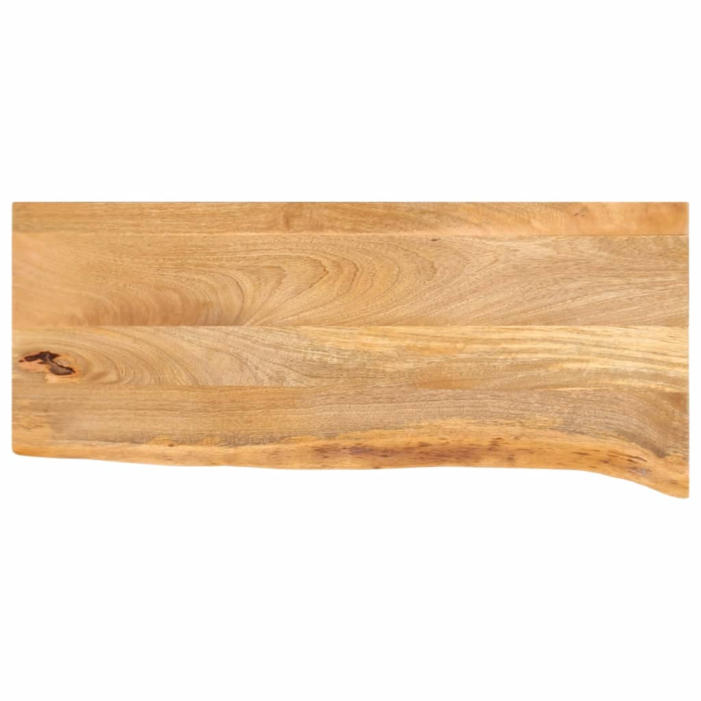 Tablero de mesa borde natural madera maciza mango 100x20x2,5 cm