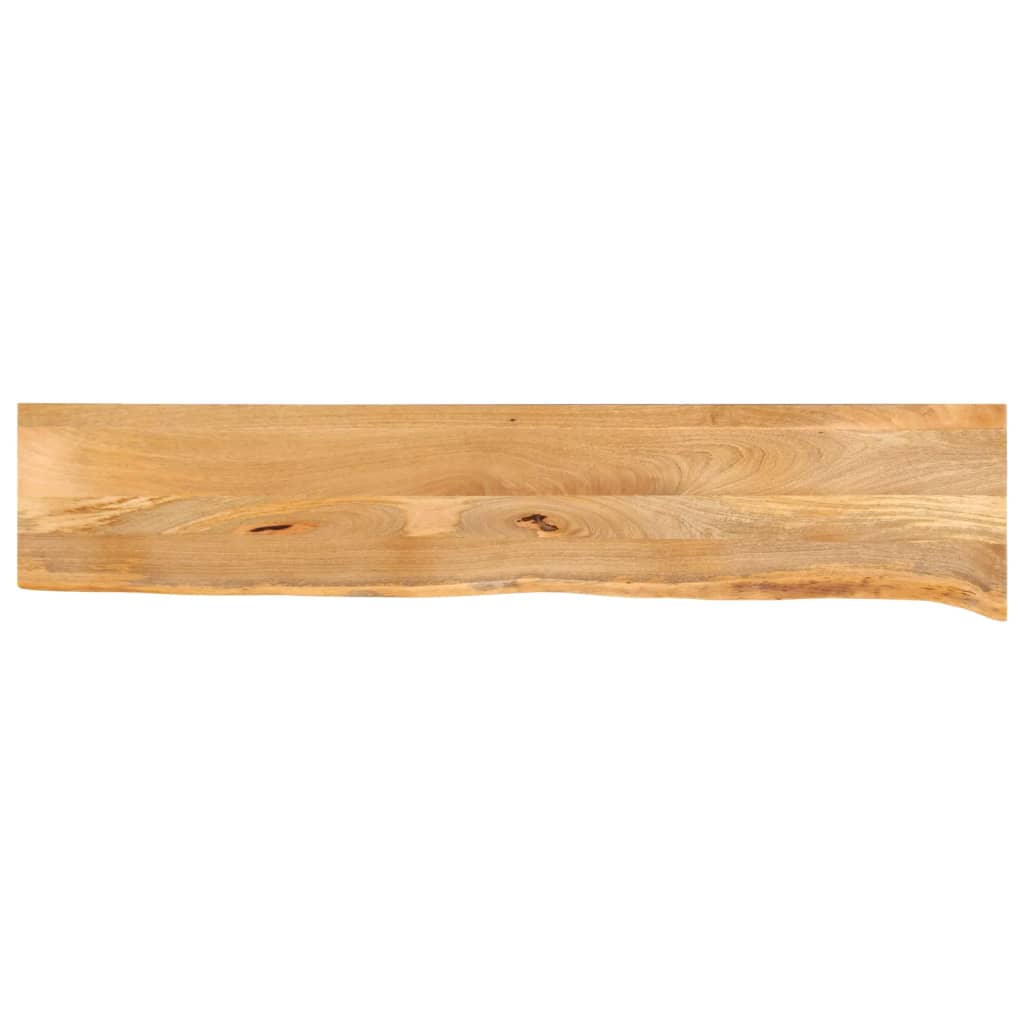 Tablero de mesa borde natural madera maciza mango 100x20x2,5 cm