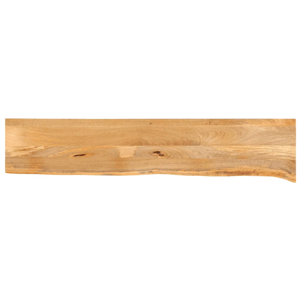 Tablero de mesa borde natural madera maciza mango 100x20x2,5 cm