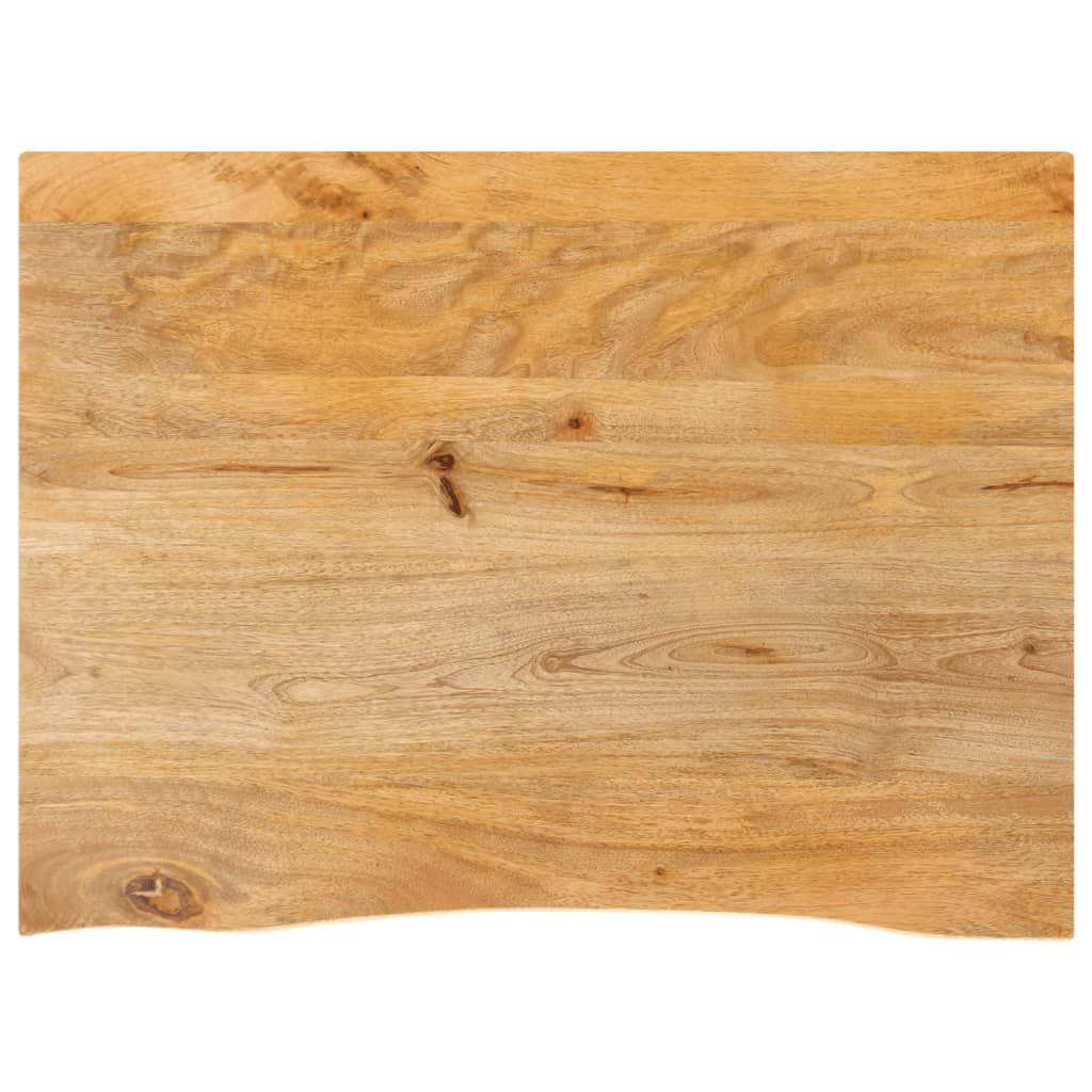 Tablero de mesa borde natural madera maciza mango 100x20x2,5 cm
