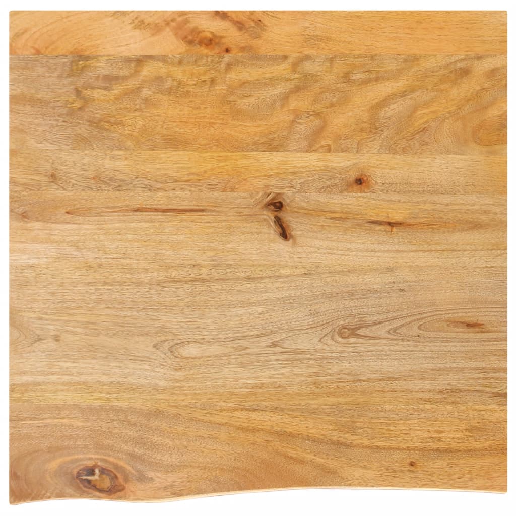 Tablero de mesa borde natural madera maciza mango 100x20x2,5 cm