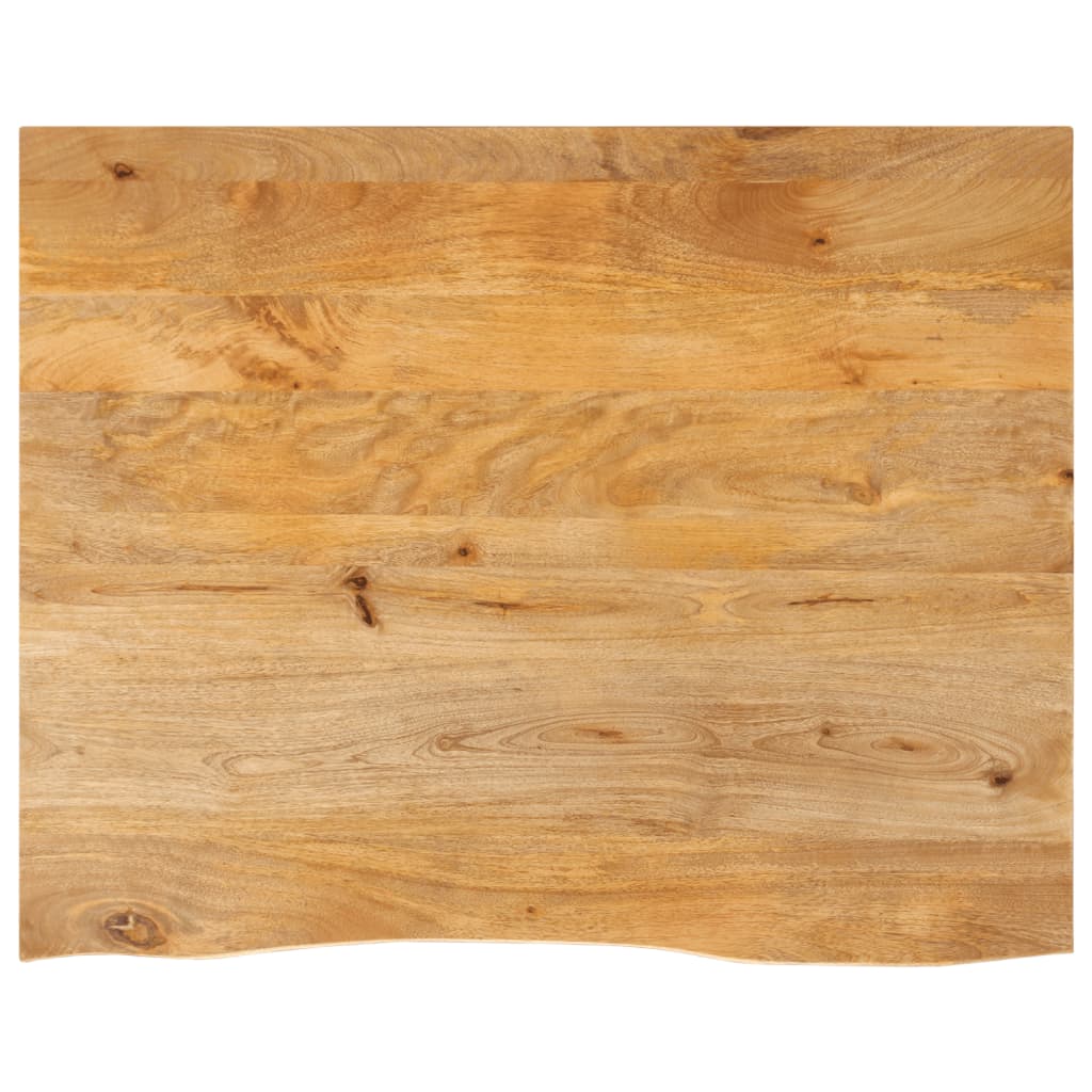 Tablero de mesa borde natural madera maciza mango 100x20x2,5 cm