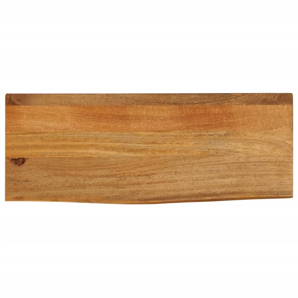 Tablero de mesa borde natural madera maciza mango 100x20x2,5 cm