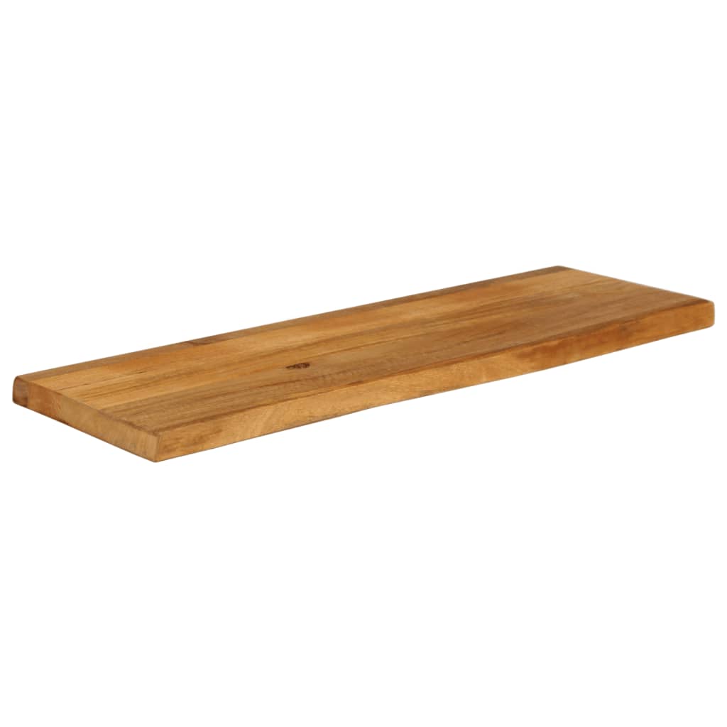 Tablero de mesa borde natural madera maciza mango 100x20x2,5 cm