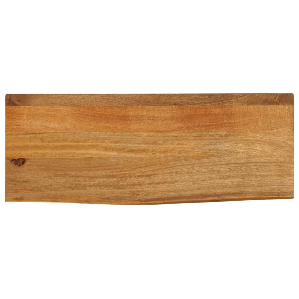 Tablero de mesa borde natural madera maciza mango 100x20x2,5 cm
