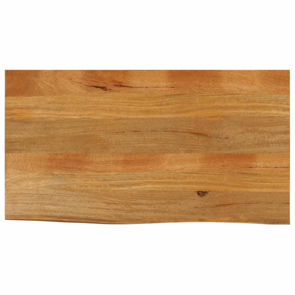 Tablero de mesa borde natural madera maciza mango 100x20x2,5 cm