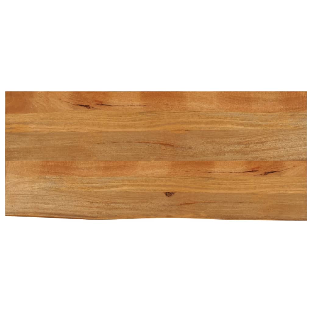Tablero de mesa borde natural madera maciza mango 100x20x2,5 cm