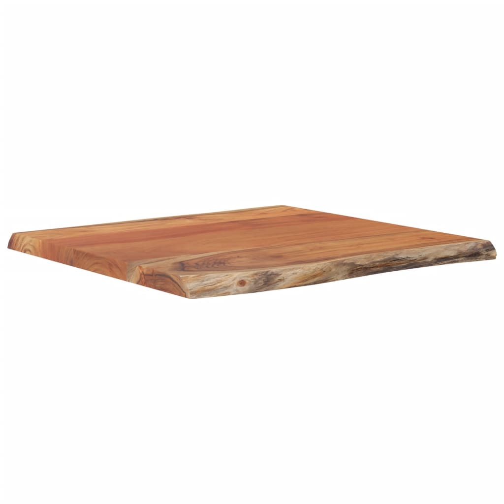 Tablero de mesa rectangular acacia borde vivo 40x40x2,5 cm